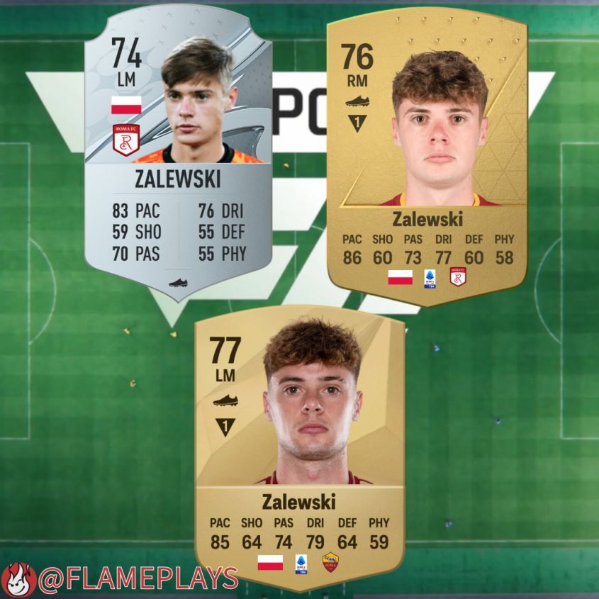 Tak na przestrzeni lat zmieniała się KARTA Nicoli Zalewskiego z serii gier FIFA!